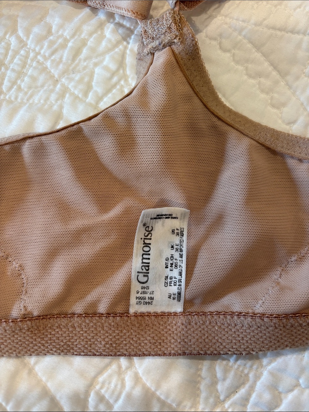 GLAMORISE LACE T STRAP BRA 38DD